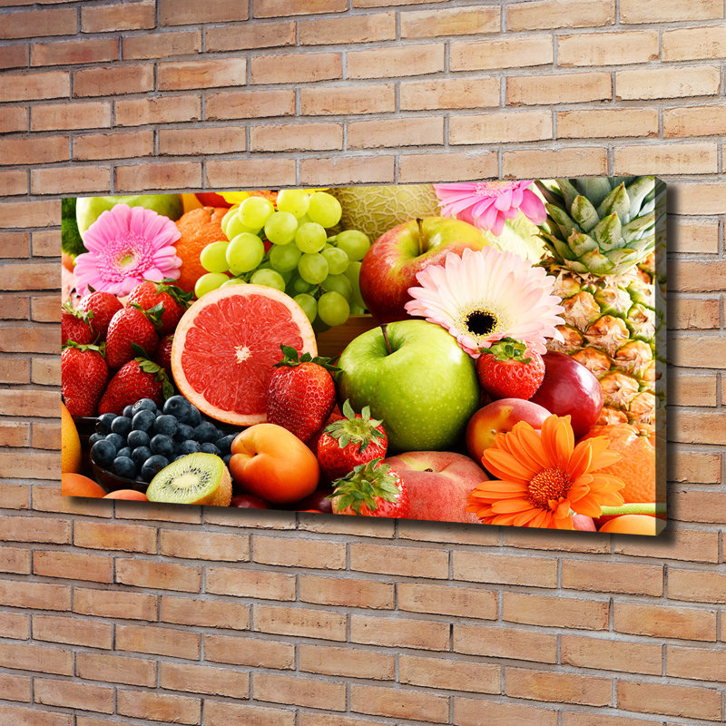 Colourful Fruits - Wrapped Canvas Print