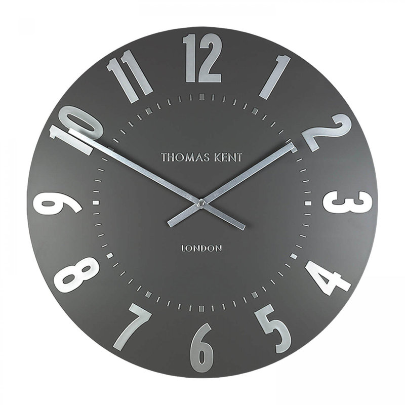 Mulberry Metal Wall Clock, Grey, 51cm H x 51cm W x 5cm D