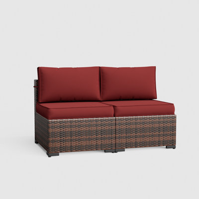 Flarrie 2-Person Patio Seating Group with Cushions