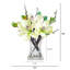 Centre de table magnolia dans un vase