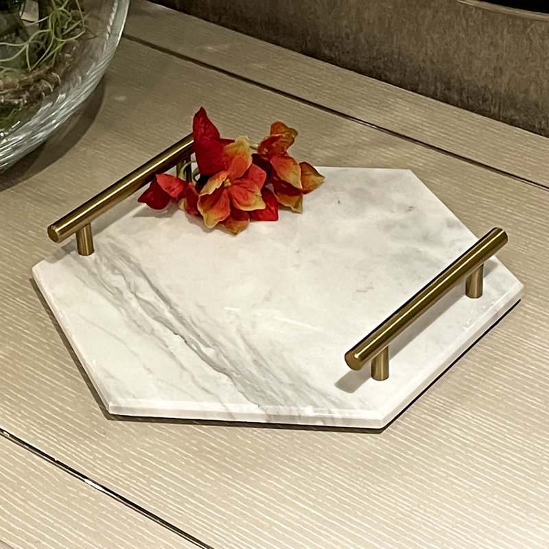 Marble Tray, White