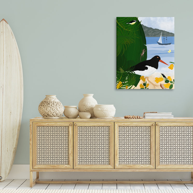 Art mural sur toile  Island Life par Beach par Michelle Ingari Designs, H 40 po x l 30 po