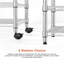 Simple Deluxe 3-Shelf Heavy Duty Storage Shelving Unit, With Height Adjustable Shelves And Levelling Feet, 340 Kg Max Weight, 44H Cm, Chrome