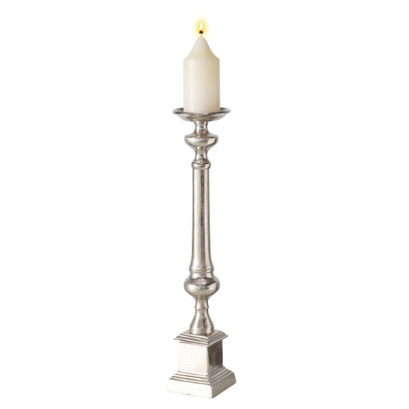 28'' H Aluminum Floor Candlestick