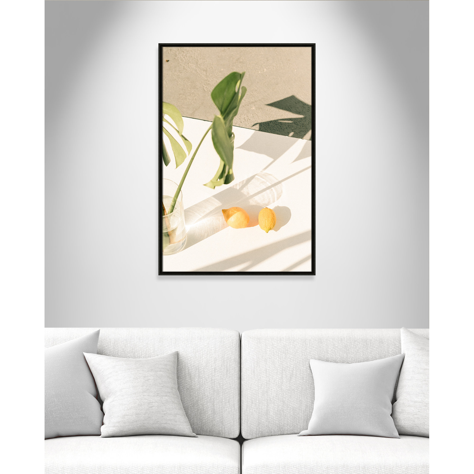 Citrus & Palms by Chandra Oh, Espresso Framed, 37.5'' H x 25.5'' W x 2'' D