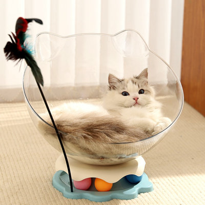 Space Capsule cat Bed, pet Bed, Small cat Tower