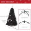 Grand arbre de Noël artificiel à ouverture automatique, arbre de Noël non éclairé avec 1346 branches et base en acier-1781893172