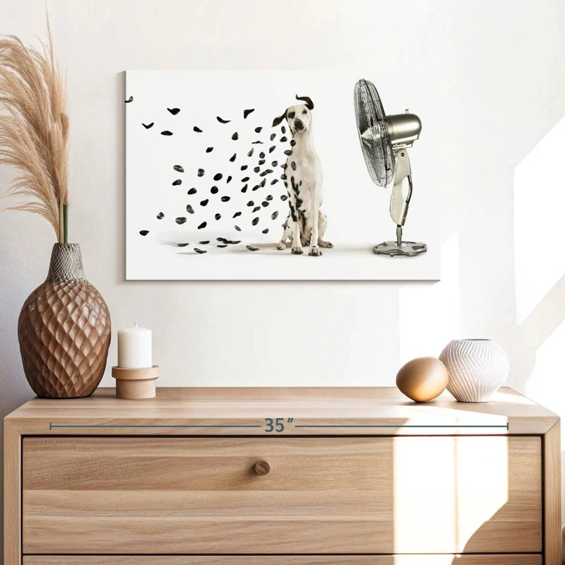 Windblown Dalmatian Spots Canvas Print, 24" H x 16" W x 1.25" D