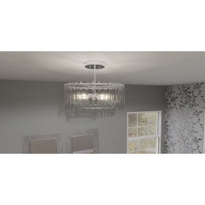 Amberlynn Glass Semi Flush Mount
