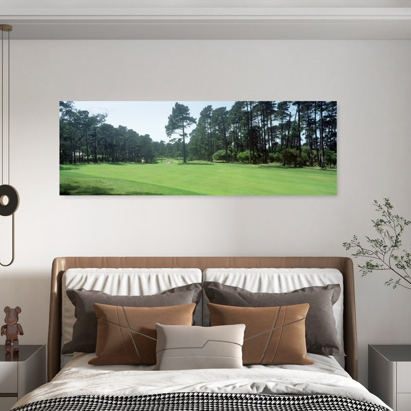 Espionnage, terrain de golf, plage de galets, Ca, États-Unis, plage contemporaine abstraite, art mural, H 60 po x l 20 po