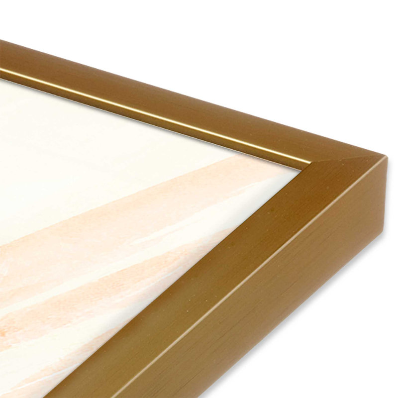 «Whispers of Nature I Print», H 15,25 po x l 12,25 po, Cadre ouvert en angle, or poli