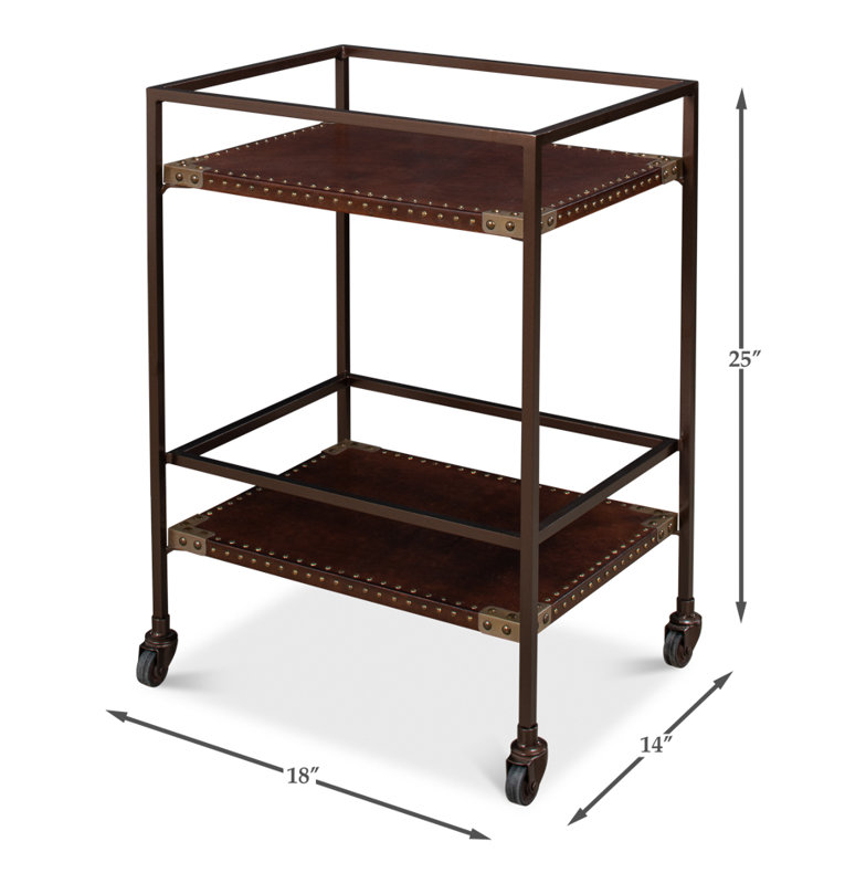 Industrial Bar Cart