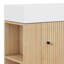 Ensemble de meuble-lavabo sur pied autoportant 21,6 pouces avec pieds en métal et rangement à gauche-570965910-570965911