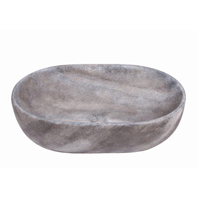 RITA & LOLA home 590 mm L x 410 mm W Porcelain Oval Sink