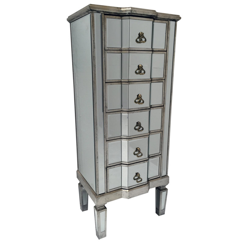 Broussard Solid Wood 48cm W 6 - Drawer Chest of Drawers