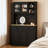 71" Tall Freestanding Kitchen Cabinet Black-1360845511