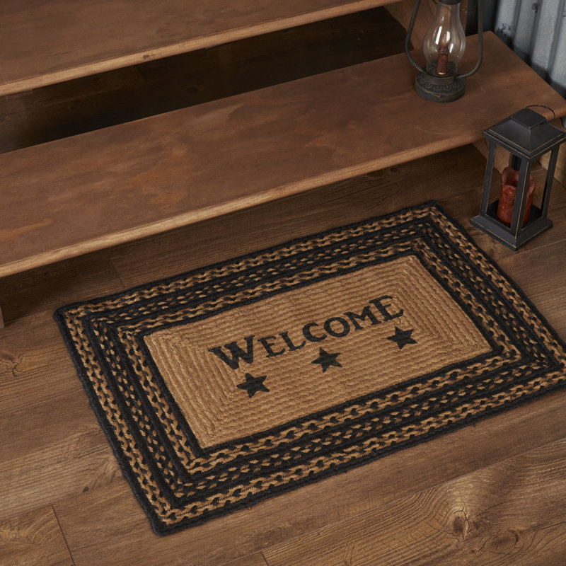 Tapis de jute Farmhouse, Rectangle 1 pi 8 po x 2 pi 6 po