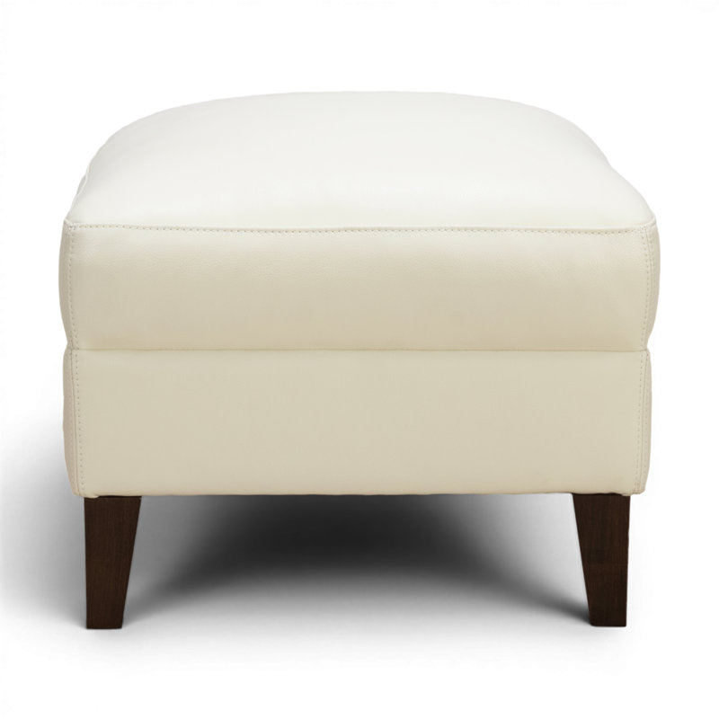 Auraluxe 100% Genuine Leather Ottoman