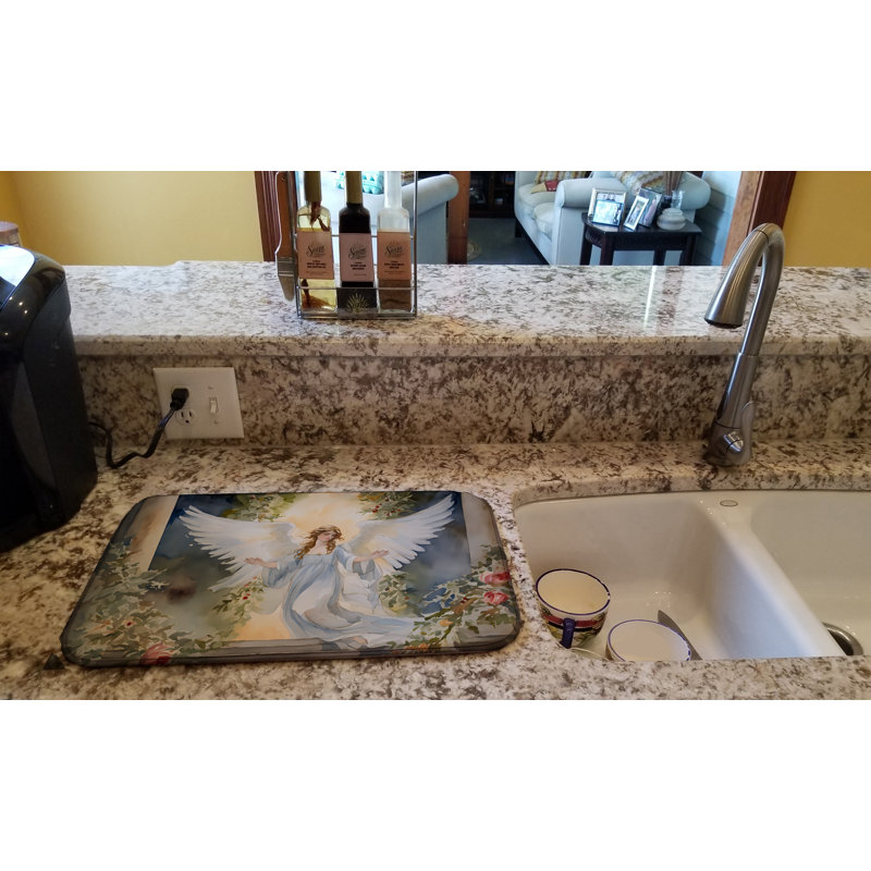 Christmas Angel Dish Drying Mat