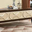 Table basse néoclassique simple en bois massif sculpté-110582318