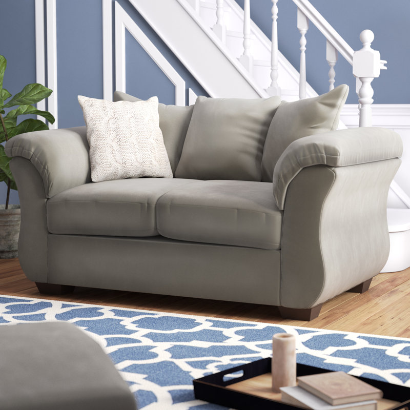Canapé avec accoudoirs à plateau-coussin Darcy, Pavées, H 37 po x l 67 po x P 39 po