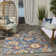 Gregori Blue Rose Farmhouse Rug