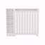 Armoire pour radiateur, 3 tablettes, blanc-130378142