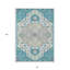 Tapis bleu sarcelle lavable intérieur / extérieur 8 pi x 10 pi HomeRoots