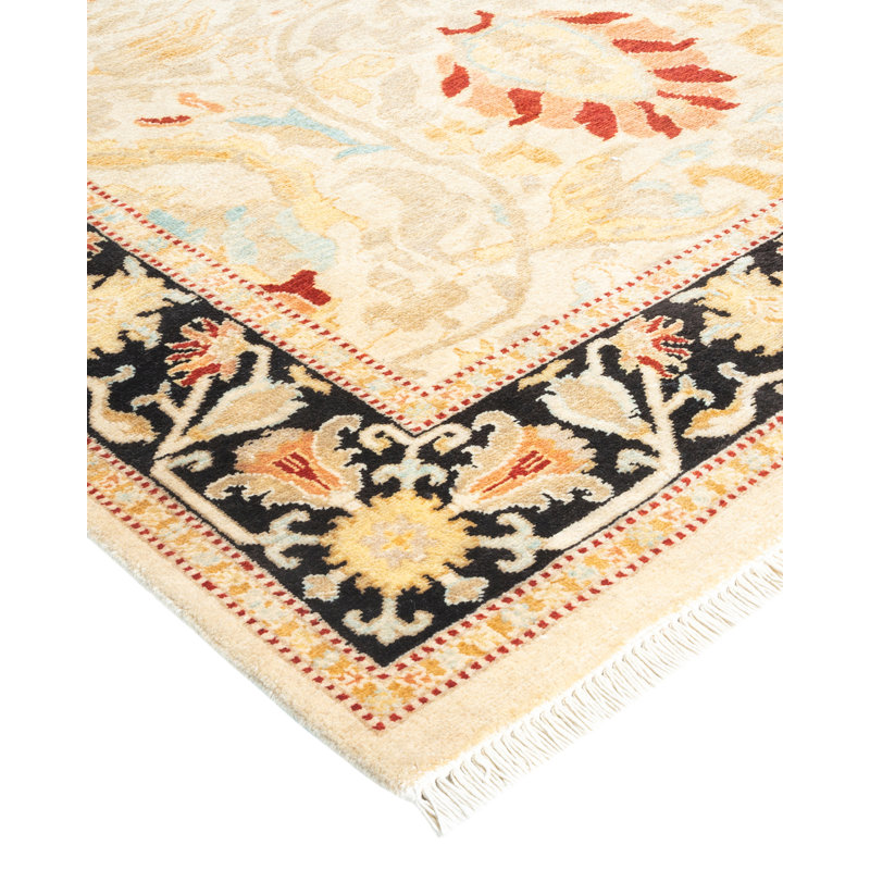Classic One-of-a-Kind 4' x 6'4" Hand Knotted Area Rug