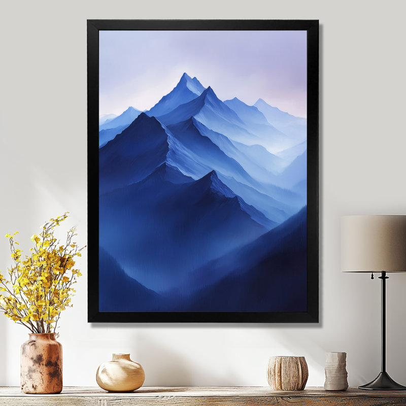 Graycelynn - paysages, art mural sur toile, H 20 po x l 12 po, Impression de cadre photo, Noir, noir, noir, noir