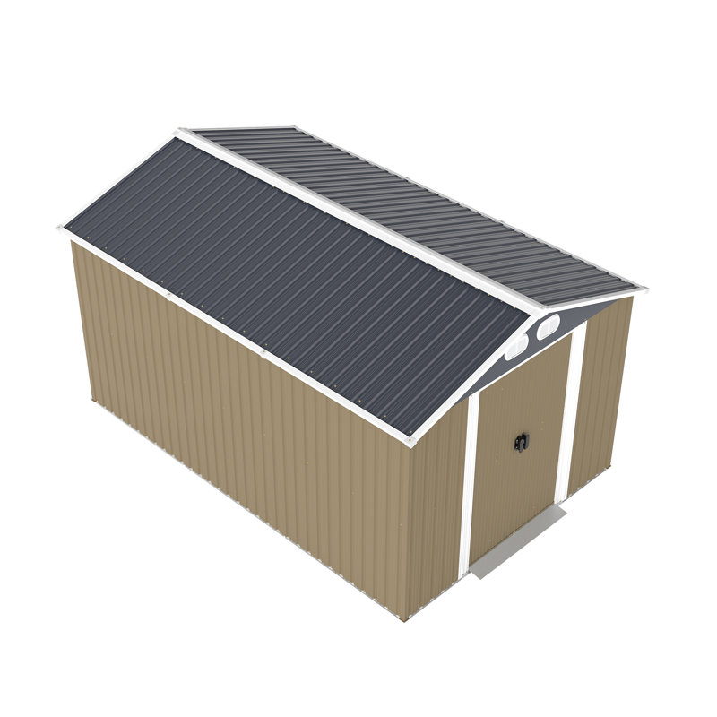 Secure Spacious Sheds, 8x12 Metal, Modern Rustic Style For Backyard