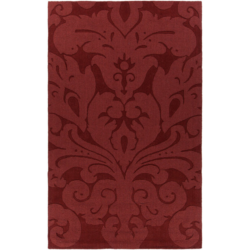 Mystica Luxe Red Wool Hand-Tufted 8' x 11' Area Rug