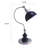 22"H Satin Nickle Good Neck Table Lamp