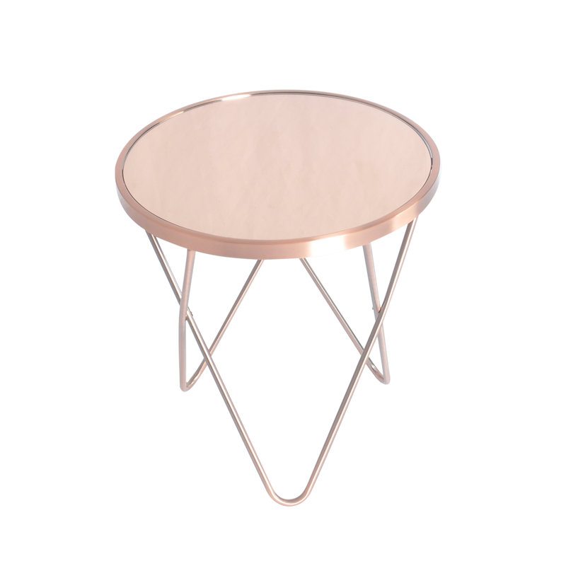 Freda End Table, Copper