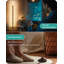 Lampe de coin en bois à DEL avec télécommande 48,43 "à intensité variable