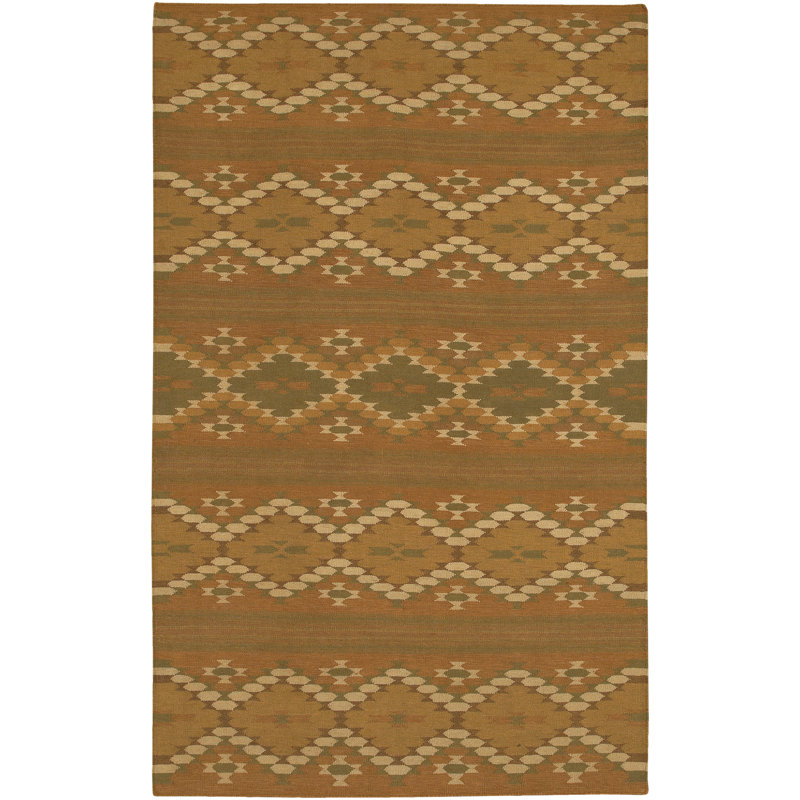 Marshayla Flatweave Wool Geometric Indoor Rug, Runner 2'6" x 7'6"