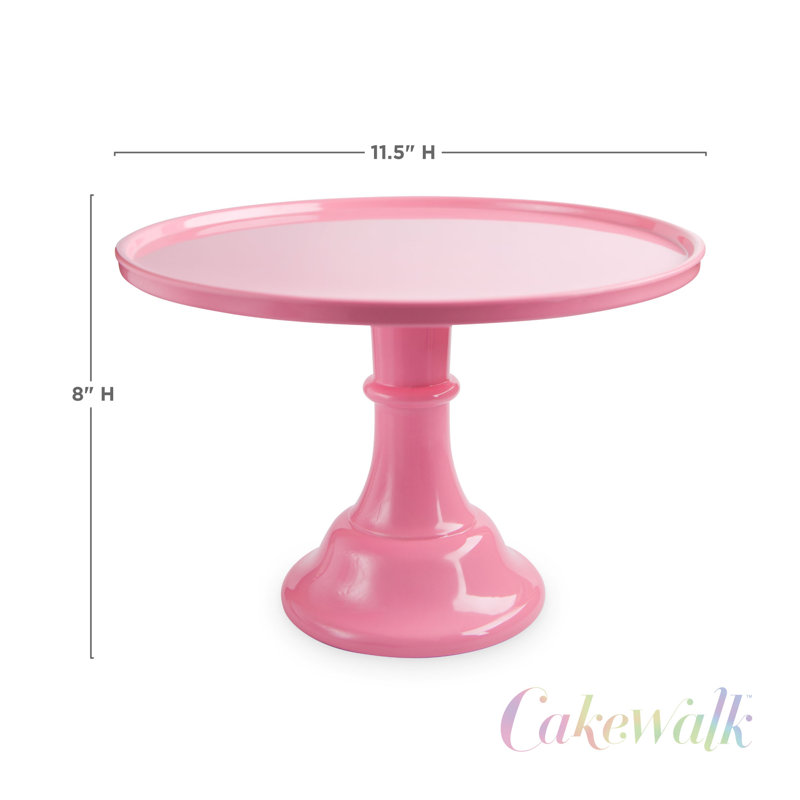 Présentoir à gâteaux en mélamine, Rose
