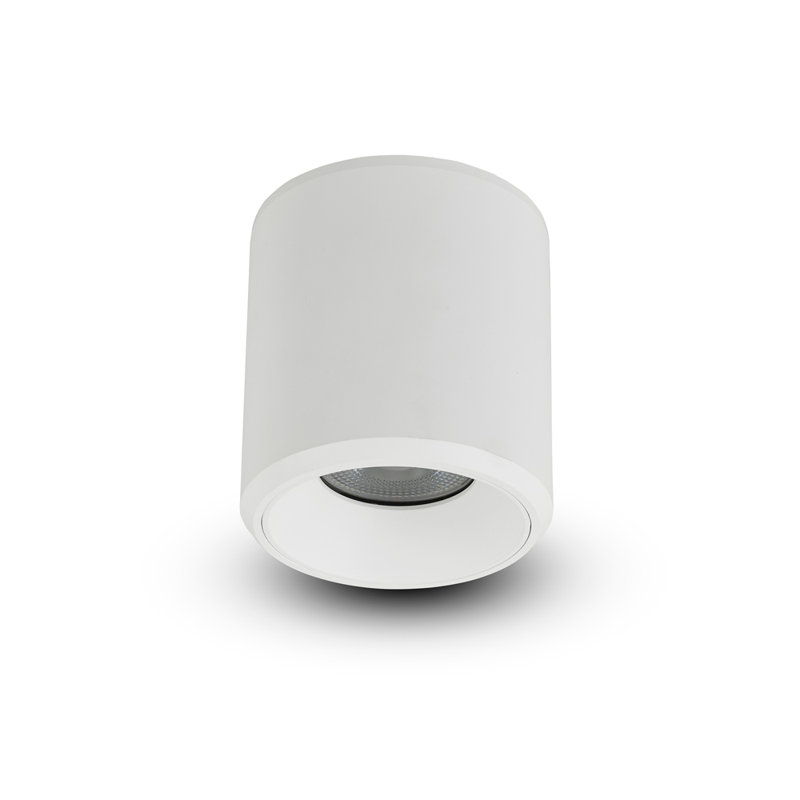 Node 4.25-in Round Integrated LED ETL Certified Surface Mounted Downlight, Beam Angle 33, White