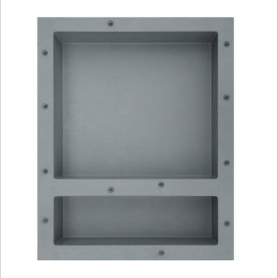 Tile-Ready 16" x 20" Double Shelf Shower Niche