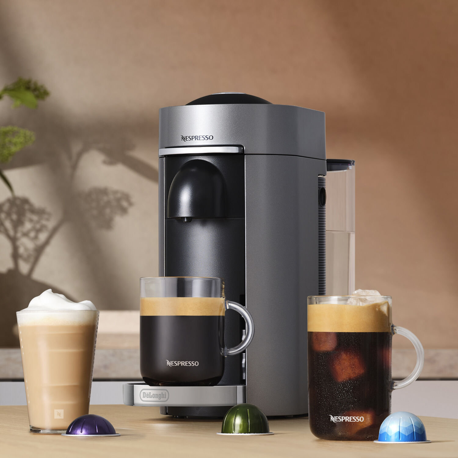 Nespresso VertuoPlus Coffee and Espresso Maker, Titanium