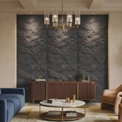 4PC 24"x 48" 3D Textured Wall panels,PU Wall Decoration for DIY Your Living Room and Bedroom