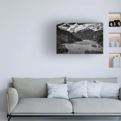 Wrapped Canvas Wall Art - Rick Berk 'Diablo Lake' Wall Art for Living Room, Bedroom, or Office Décor - 12x19