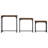 17 Stories Nesting Coffee Tables 3 Pcs Smoked Oak Engineered Wood-790407320