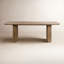 Vander 84" Wood Dining Table In Oak Cream Finish-1777548961