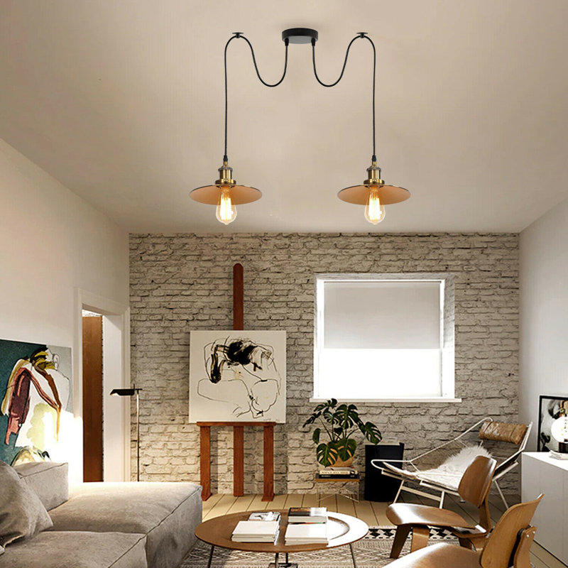 Gunn 2 - Light Black Cluster Pendant