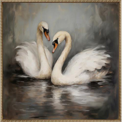 Ballet des cygnes I, art mural sur toile