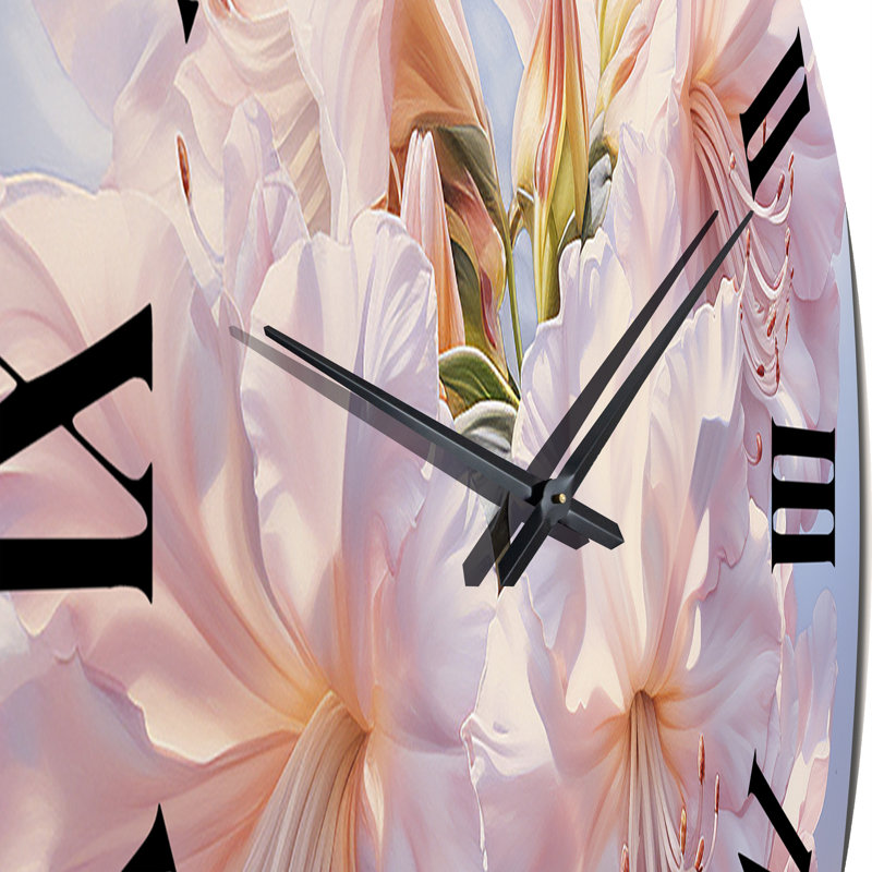 Berardo - Floral Wall Clock, Large