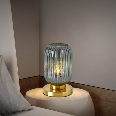 Lampe de table en verre Mid Mid Century Modern