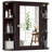 Multipurpose Mount Wall Surface Bathroom Storage Cabinet Mirror-160586783