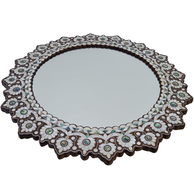 Syrian Sunburst Solid Wood Mirror